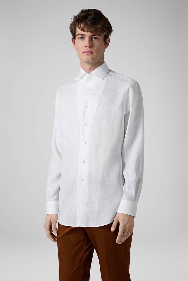 Pull Pal Zileri Camicia in lino bianca Qualità