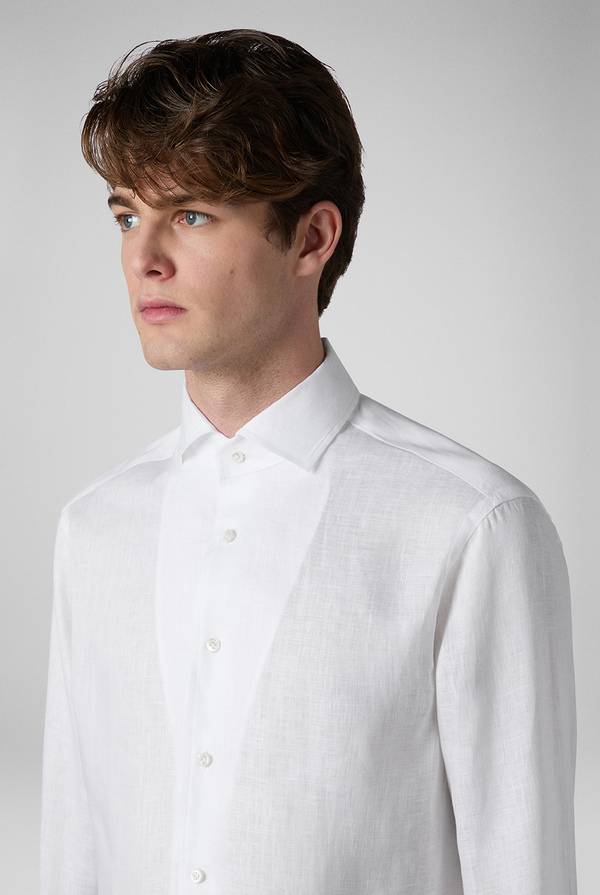 Pull Pal Zileri Camicia in lino bianca Qualità