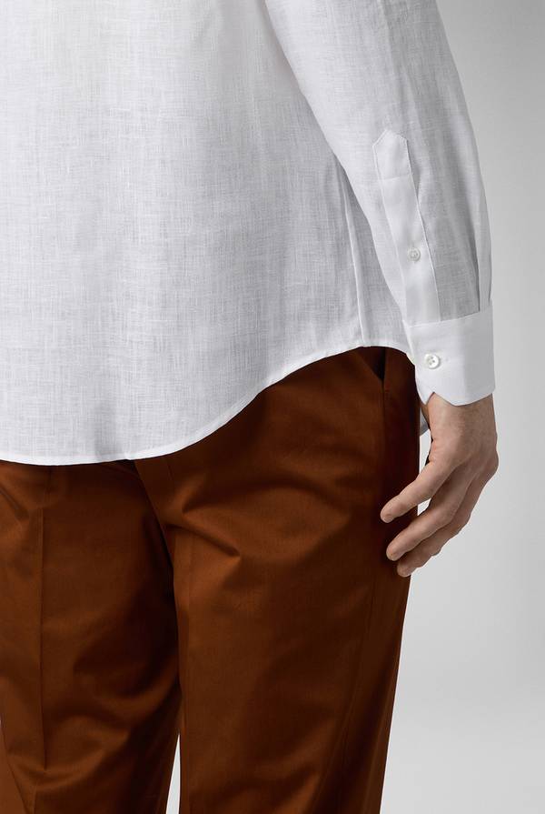 Pull Pal Zileri Camicia in lino bianca Qualità