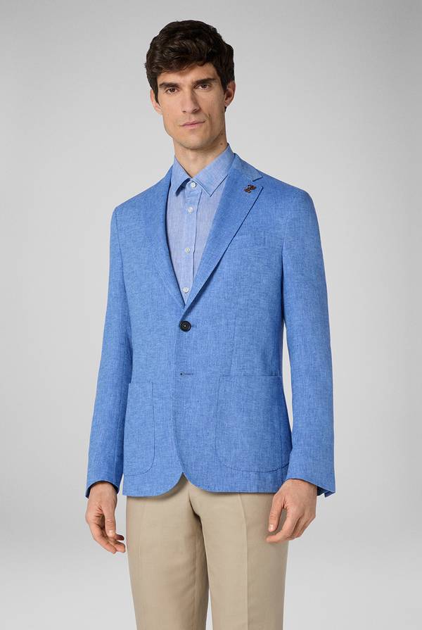 Pull Pal Zileri Giacca Brera in lino e cotone Prezzo Ridotto