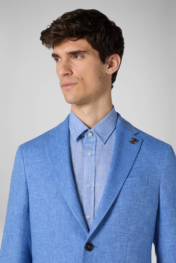 Pull Pal Zileri Giacca Brera in lino e cotone Prezzo Ridotto