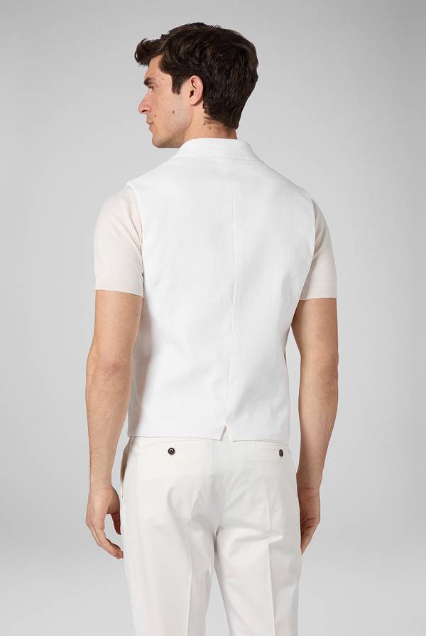 Pull Pal Zileri Gilet doppiopetto bianco con macro bottoni Sottocosto