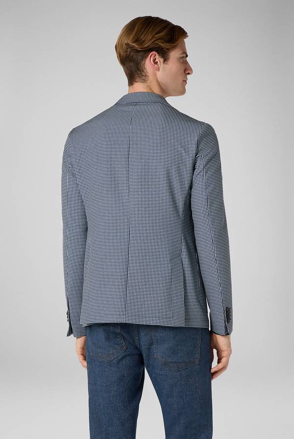 Pull Pal Zileri Giacca Effortless in jersey con motivo pied de poule Convenienza