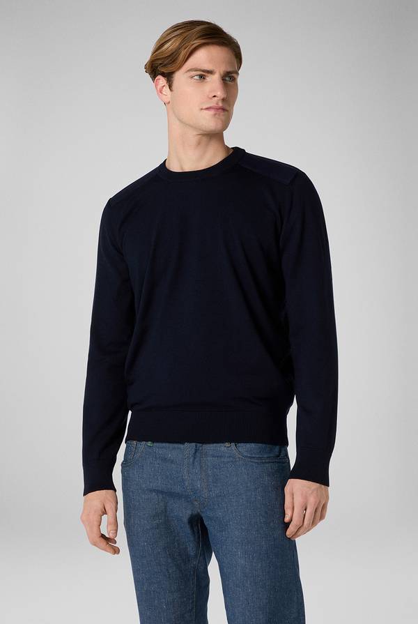 Pull Pal Zileri Girocollo in lana con dettagli in nylon Outlet