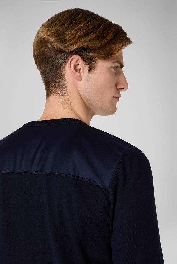 Pull Pal Zileri Girocollo in lana con dettagli in nylon Outlet