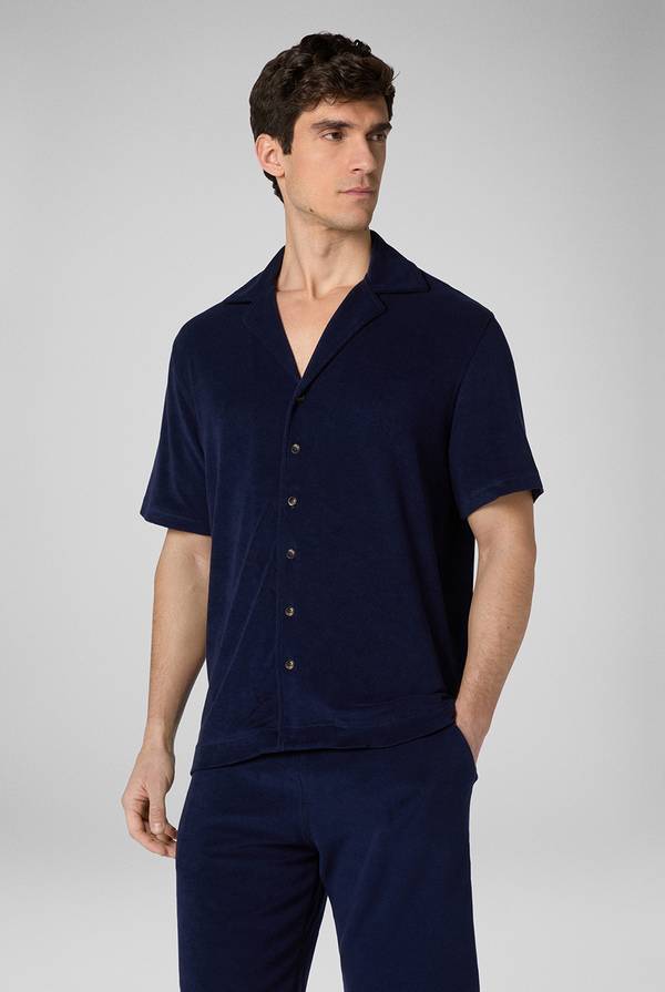 Pull Pal Zileri Camicia bowling in jersey In Linea