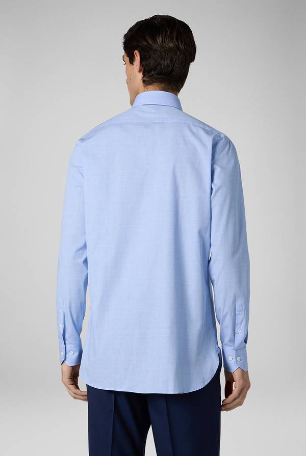 Pull Pal Zileri Camicia Principe di Galles azzurra 2025