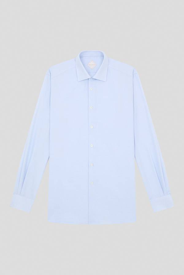 Pull Pal Zileri Camicia azzurra con micro struttura