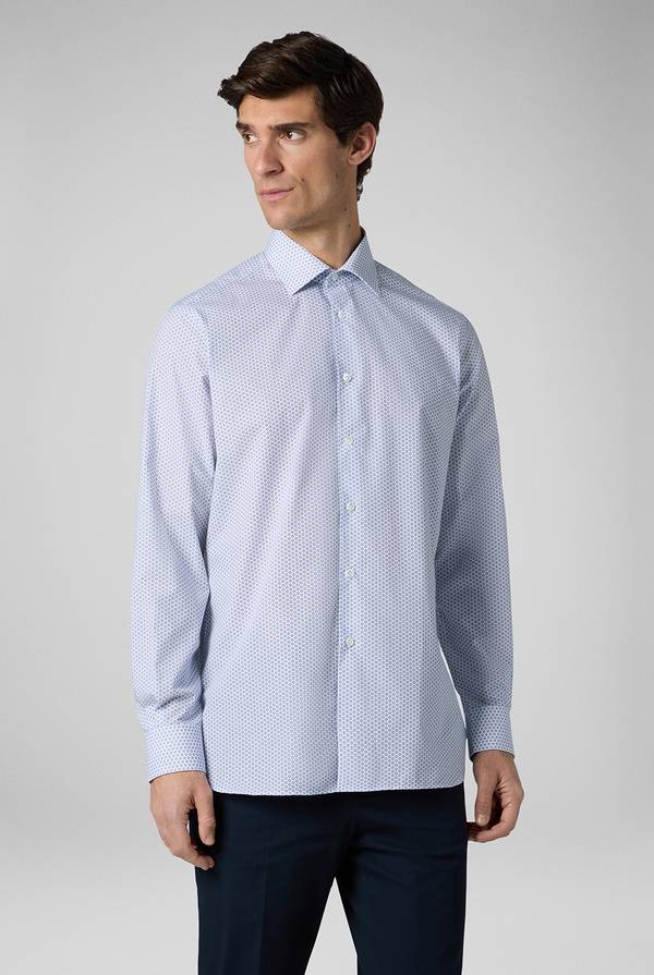 Pull Pal Zileri Camicia in puro cotone con stampa circolare Pezzi Unici