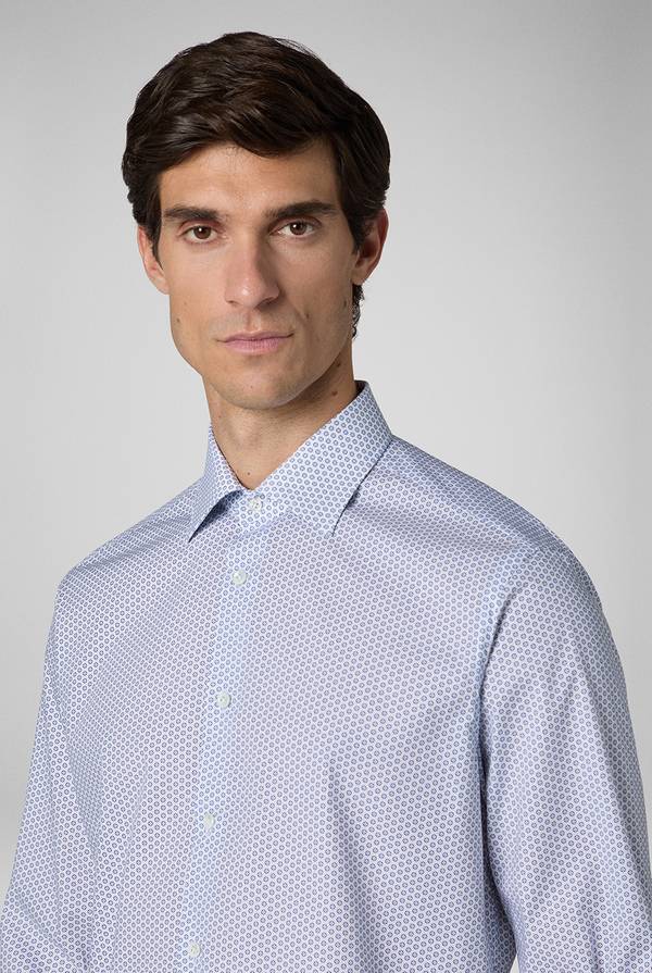 Pull Pal Zileri Camicia in puro cotone con stampa circolare Pezzi Unici