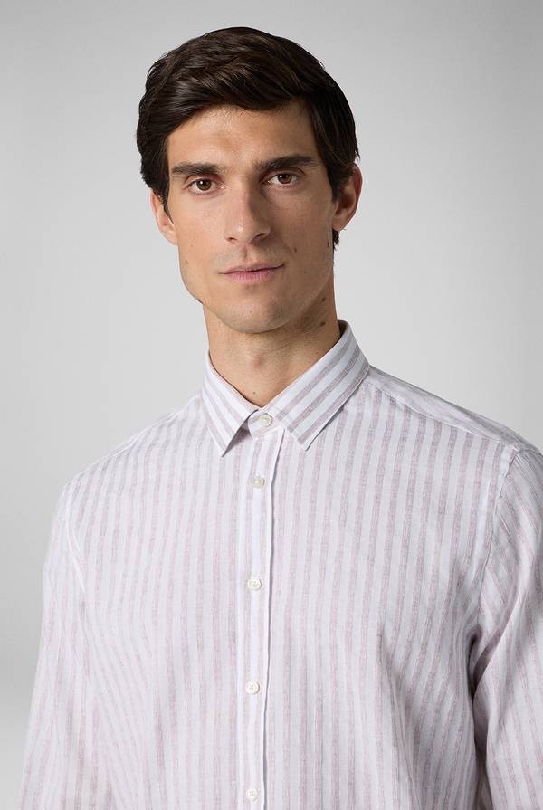 Pull Pal Zileri Camicia a macro righe bianche e azzurre Qualità Garantita