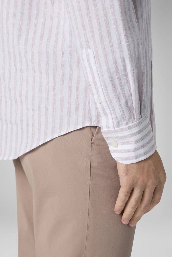 Pull Pal Zileri Camicia a macro righe bianche e azzurre Qualità Garantita