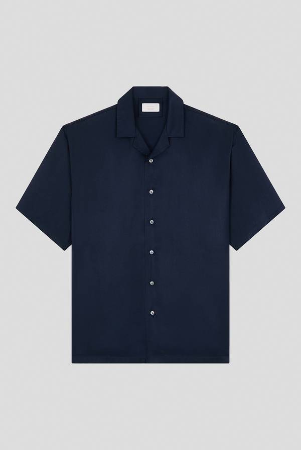 Pull Pal Zileri Camicia bowling blu navy