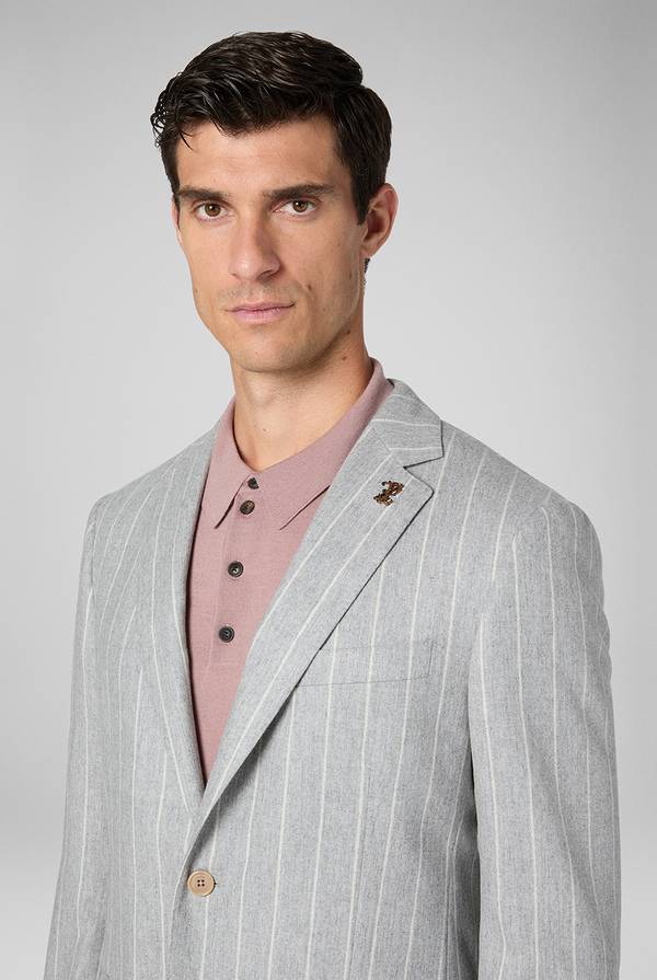 Pull Pal Zileri Abito Vicenza gessato in pura lana Sottocosto