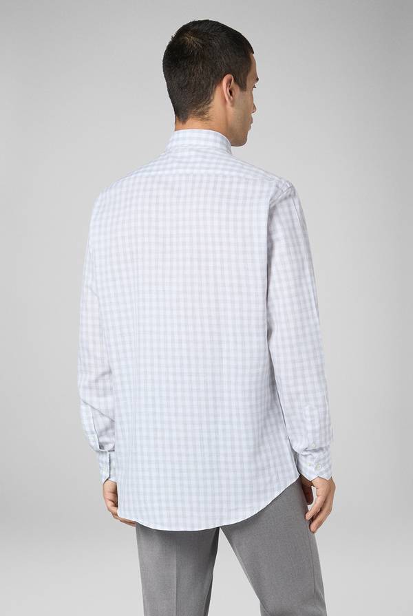 Pull Pal Zileri Camicia micro fantasia con collo Milano Presa