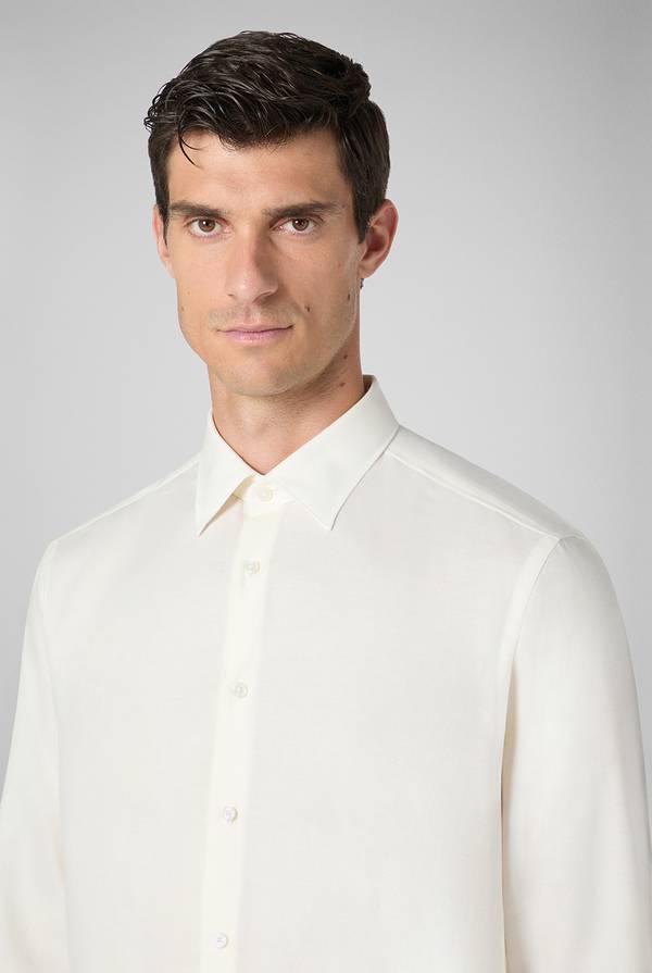 Pull Pal Zileri Camicia in cotone e cashmere Saldi Di Fabbrica