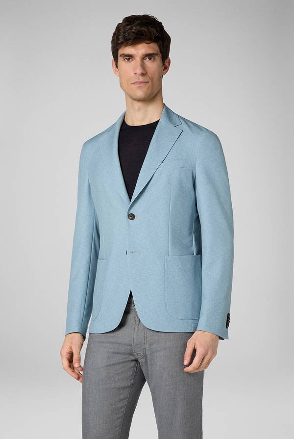 Pull Pal Zileri Giacca Effortless in jersey stampato Vendite Flash