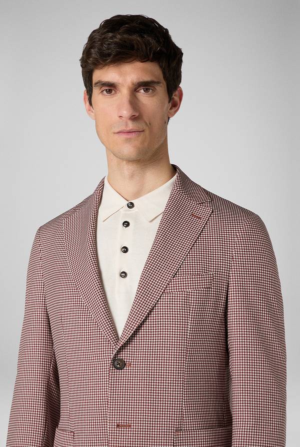 Pull Pal Zileri Giacca Effortless in jersey con motivo pied de poule Vendite Flash