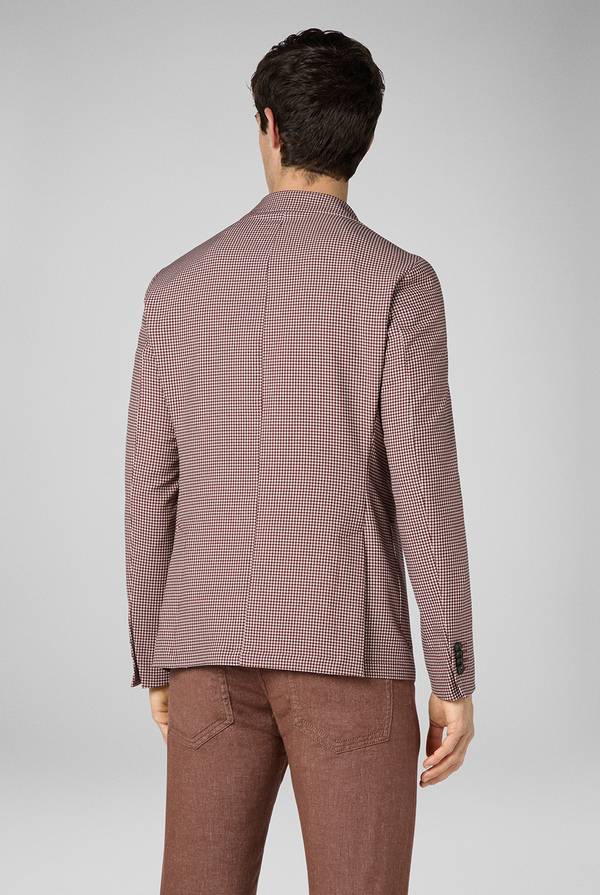 Pull Pal Zileri Giacca Effortless in jersey con motivo pied de poule Vendite Flash