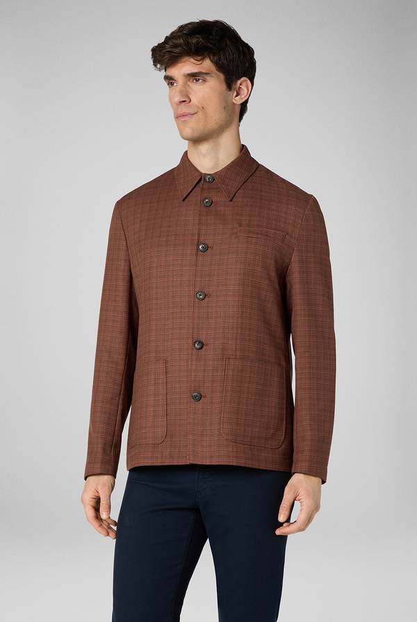 Pull Pal Zileri Giacca camicia con motivo micro check Negozio