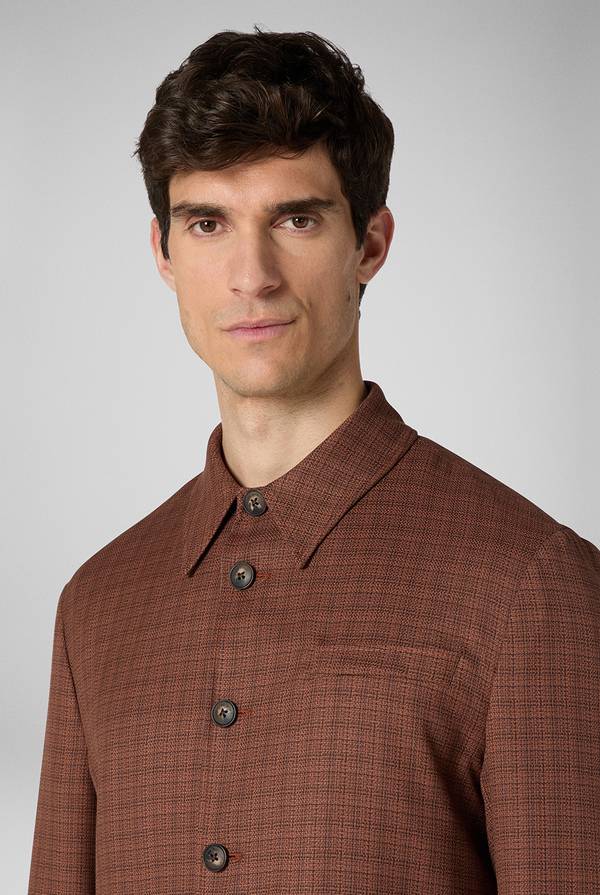 Pull Pal Zileri Giacca camicia con motivo micro check Negozio
