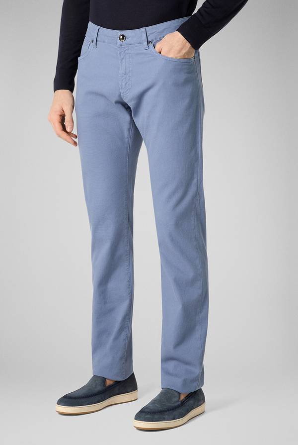 Pull Pal Zileri Pantalone 5 tasche in cotone stretch tinto in capo Negozio online di fabbrica