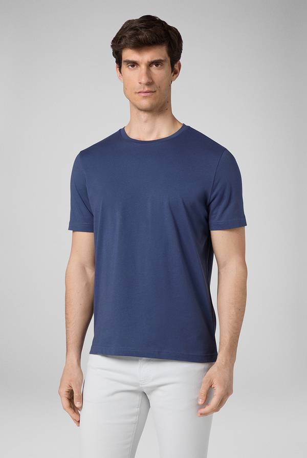 Pull Pal Zileri T-Shirt in cotone nel colore blu Online Outlet
