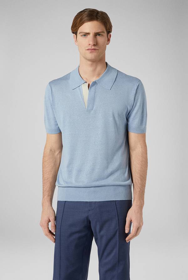 Pull Pal Zileri Polo in maglia di lino e seta Offerte esclusive