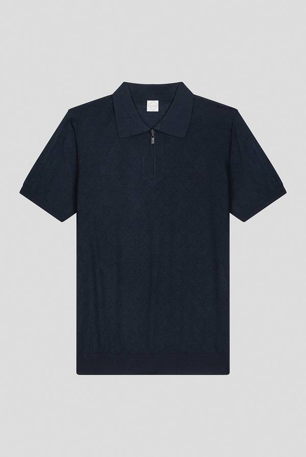 Pull Pal Zileri Polo jacquard con monogramma pz Lightning offer