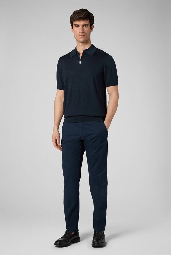 Pull Pal Zileri Polo jacquard con monogramma pz Lightning offer