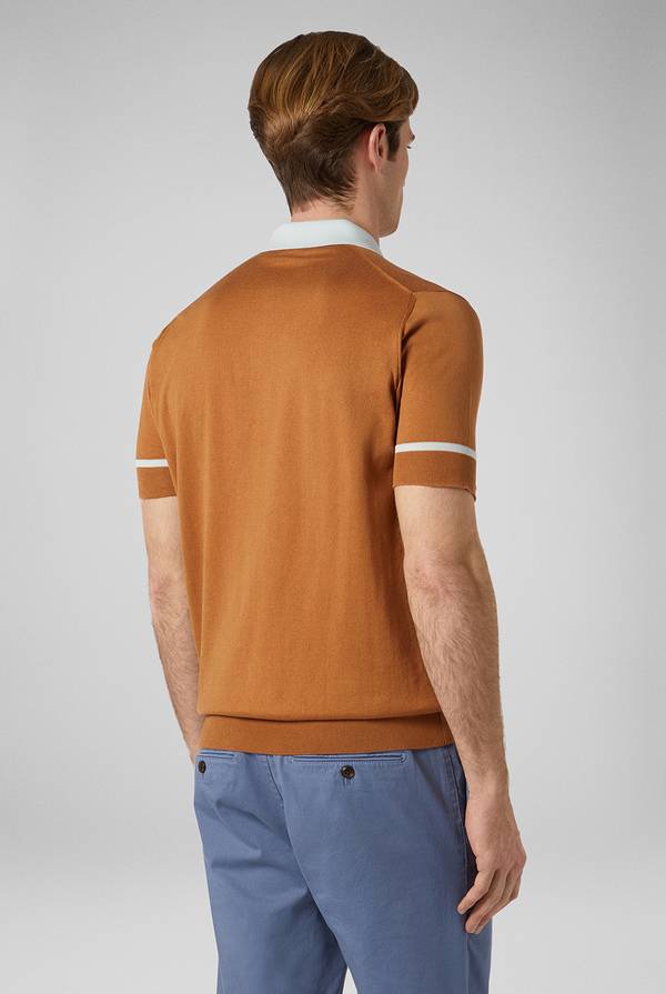 Pull Pal Zileri Polo in maglia con dettagli a contrasto Grandi sconti