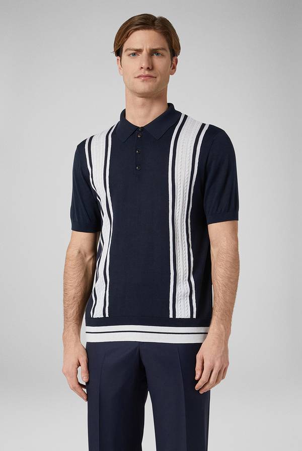Pull Pal Zileri Polo con bande a contrasto Bestseller