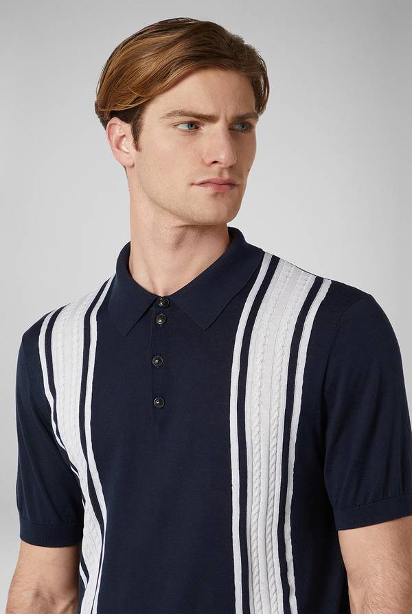 Pull Pal Zileri Polo con bande a contrasto Bestseller
