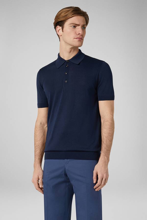 Pull Pal Zileri Polo in maglia di seta e cotone Offerte giornaliere