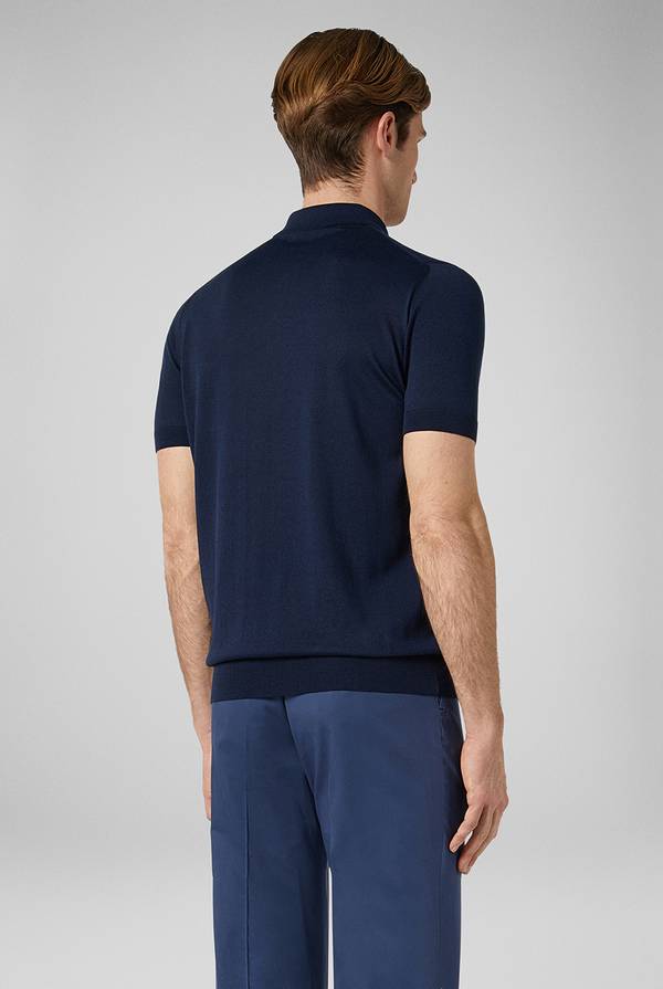 Pull Pal Zileri Polo in maglia di seta e cotone Offerte giornaliere