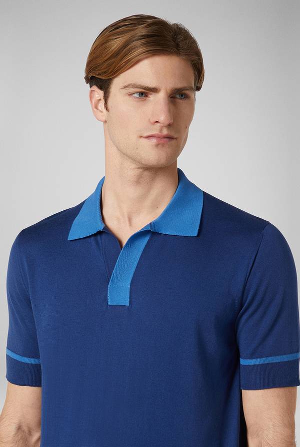 Pull Pal Zileri Polo in maglia con dettagli a contrasto Offerte speciali