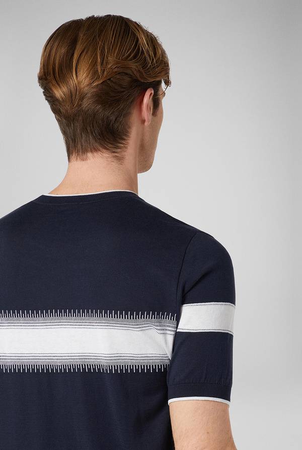 Pull Pal Zileri Maglia girocollo in seta e cotone Rilascio limitato