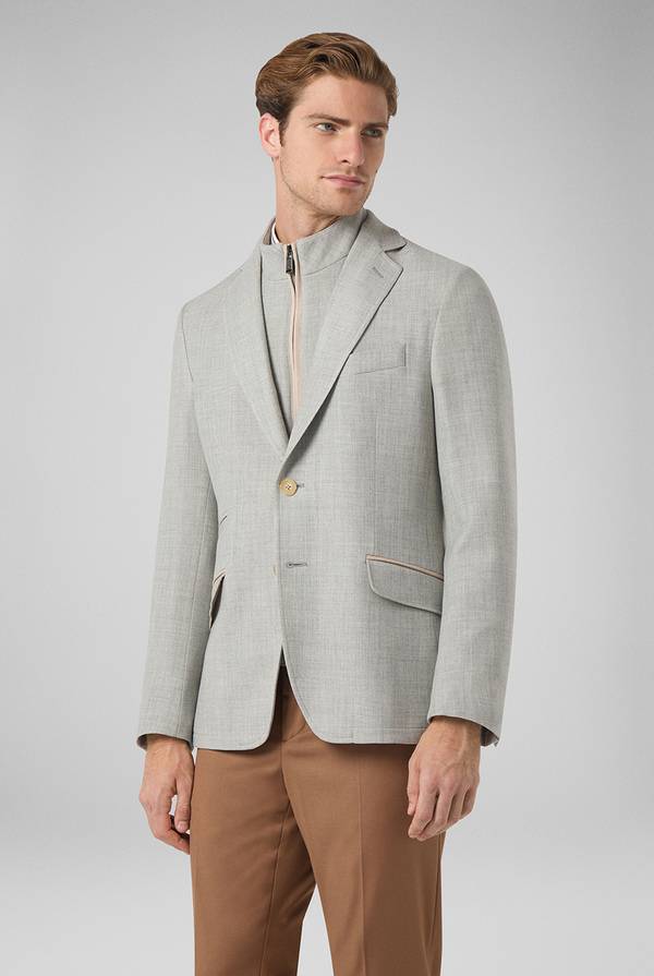 Pull Pal Zileri Giacca Scooter con dettagli in camoscio Sostegno trimestrale