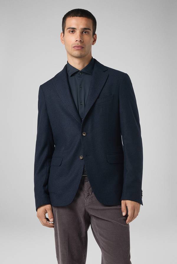 Pull Pal Zileri Giacca in lana tecnica con motivo spina di pesce Enormi sconti