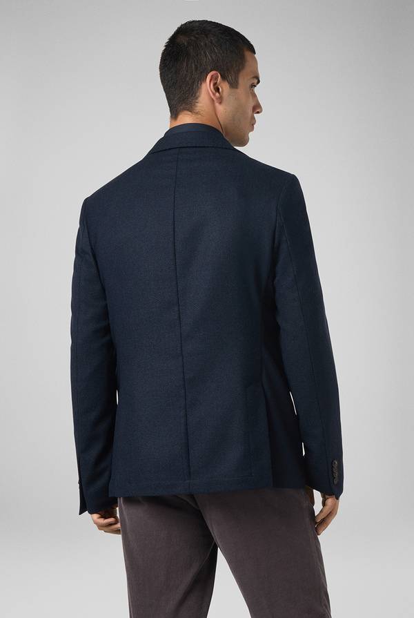 Pull Pal Zileri Giacca in lana tecnica con motivo spina di pesce Enormi sconti