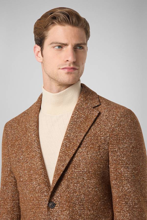 Pull Pal Zileri Giacca in lana e seta con micro pattern Trasporto libero internazionale