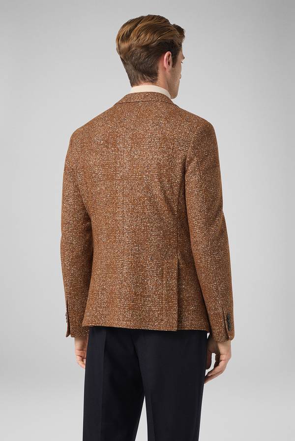 Pull Pal Zileri Giacca in lana e seta con micro pattern Trasporto libero internazionale