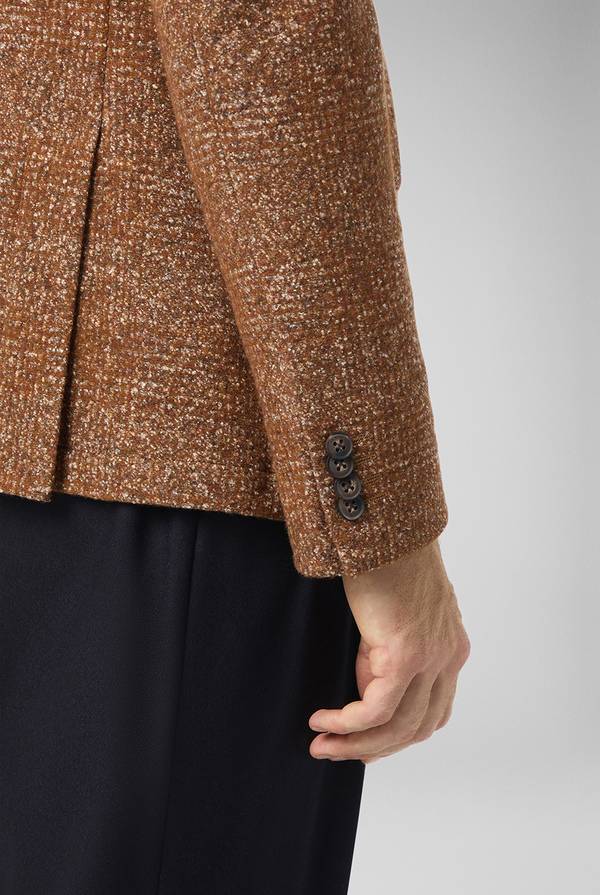 Pull Pal Zileri Giacca in lana e seta con micro pattern Trasporto libero internazionale