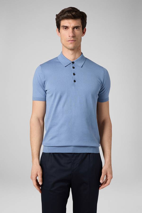 Pull Pal Zileri Polo in puro cotone a maniche corte In Linea