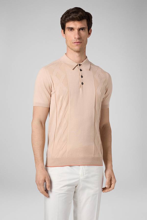 Pull Pal Zileri Polo in maglia con calati Qualità