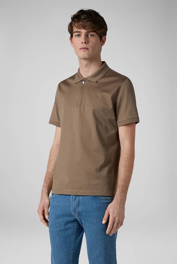 Pull Pal Zileri Polo con monogramma allover Negozi Online