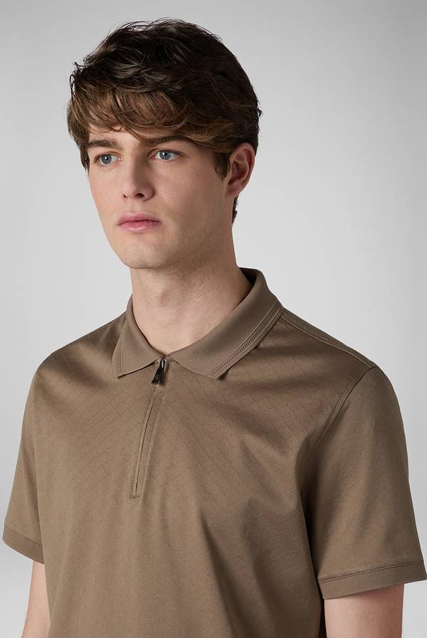 Pull Pal Zileri Polo con monogramma allover Negozi Online