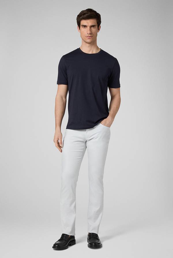 Pull Pal Zileri T-Shirt in cotone nel colore blu navy Promozione Limitata