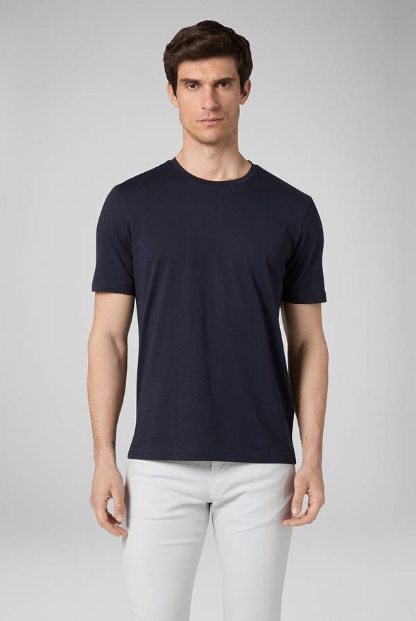 Pull Pal Zileri T-Shirt in cotone nel colore blu navy Promozione Limitata