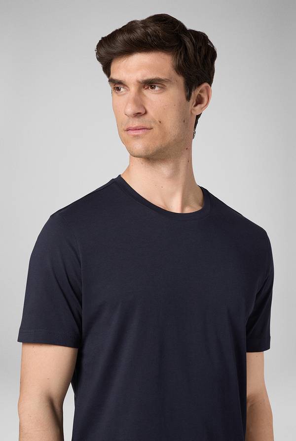 Pull Pal Zileri T-Shirt in cotone nel colore blu navy Promozione Limitata